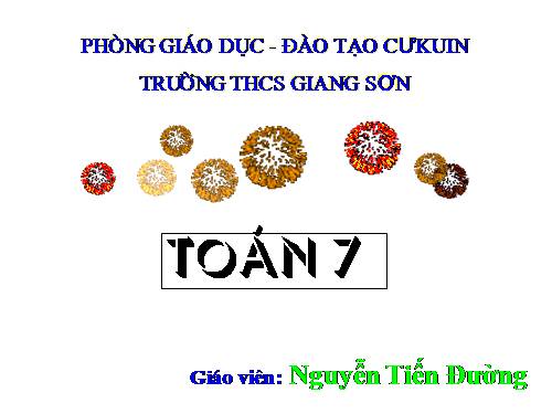 Chương III. §3. Quan hệ giữa ba cạnh của một tam giác. Bất đẳng thức tam giác