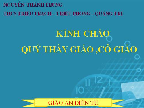 Chương II. §8. Các trường hợp bằng nhau của tam giác vuông