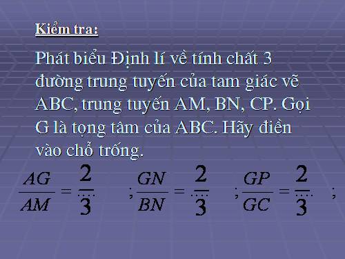 Các bài Luyện tập