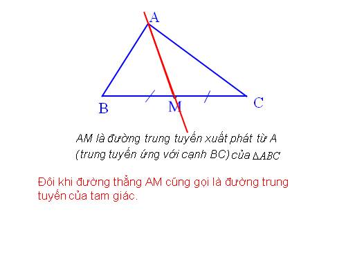 Chương III. §4. Tính chất ba đường trung tuyến của tam giác