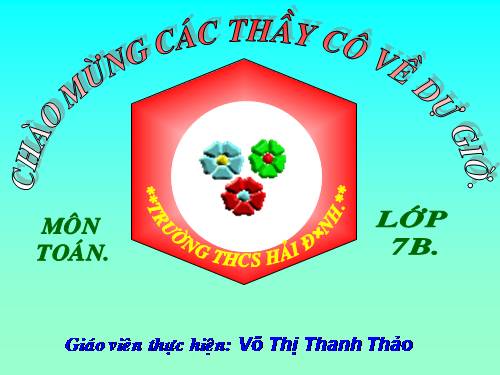 Chương II. §1. Tổng ba góc của một tam giác