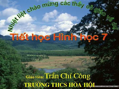 Chương II. §2. Hai tam giác bằng nhau