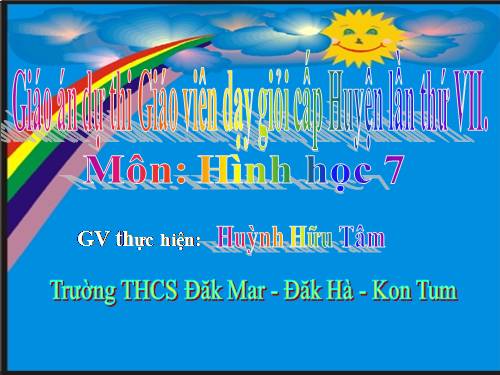 Chương II. §1. Tổng ba góc của một tam giác