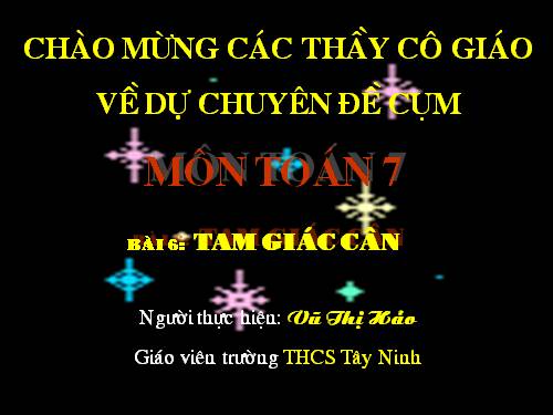 Chương II. §6. Tam giác cân