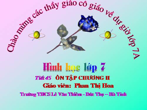 Ôn tập Chương II. Tam giác