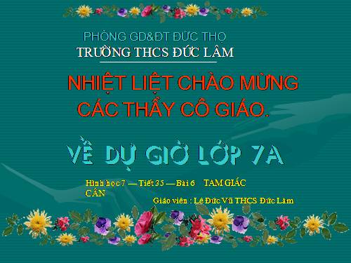 Chương II. §6. Tam giác cân