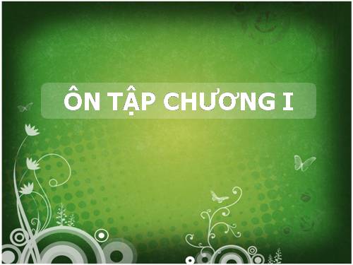 Ôn tập Chương I. Đường thẳng vuông góc. Đường thẳng song song