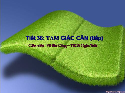 Chương II. §6. Tam giác cân