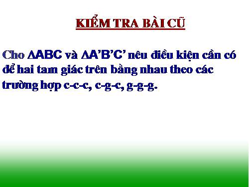 Các bài Luyện tập