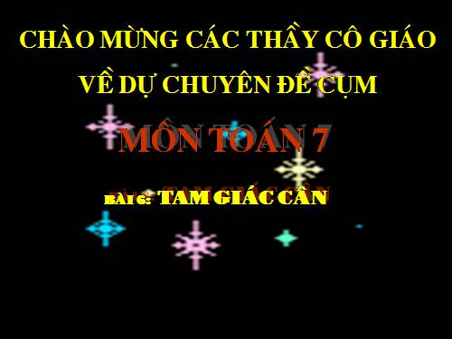 Chương II. §6. Tam giác cân