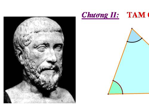 Chương II. §1. Tổng ba góc của một tam giác