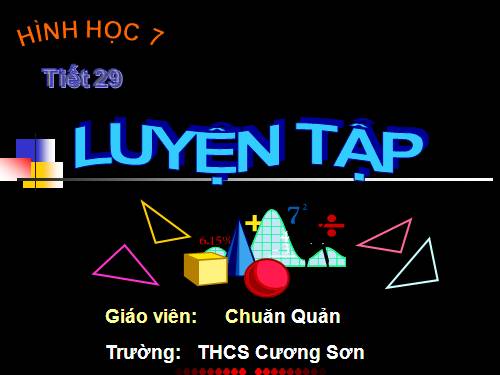 Các bài Luyện tập