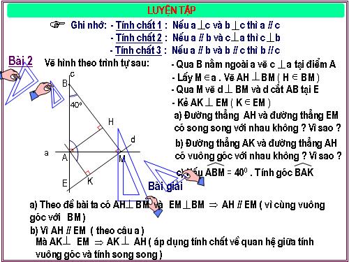 Các bài Luyện tập