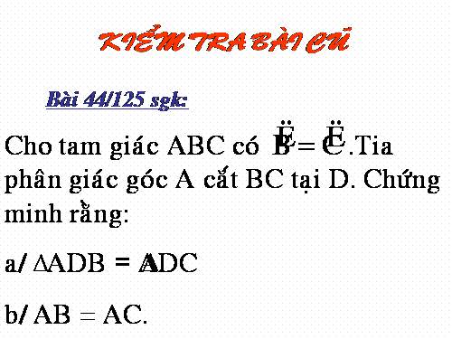 Chương II. §6. Tam giác cân