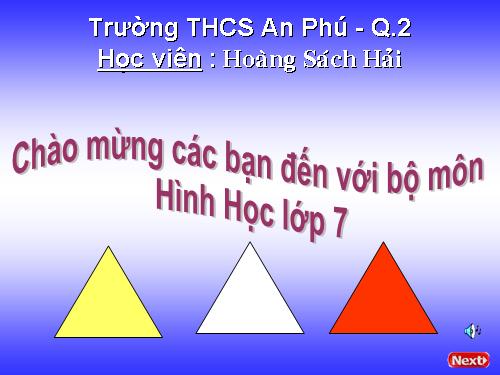 Chương III. §4. Tính chất ba đường trung tuyến của tam giác