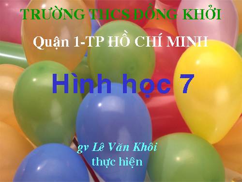 Chương II. §1. Tổng ba góc của một tam giác