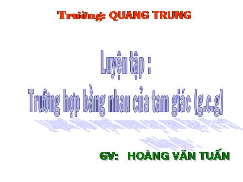 Các bài Luyện tập