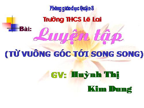 Các bài Luyện tập