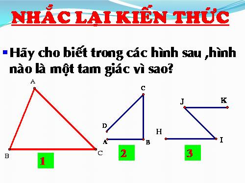 Chương II. §1. Tổng ba góc của một tam giác