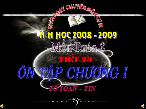 Ôn tập Chương I. Đường thẳng vuông góc. Đường thẳng song song