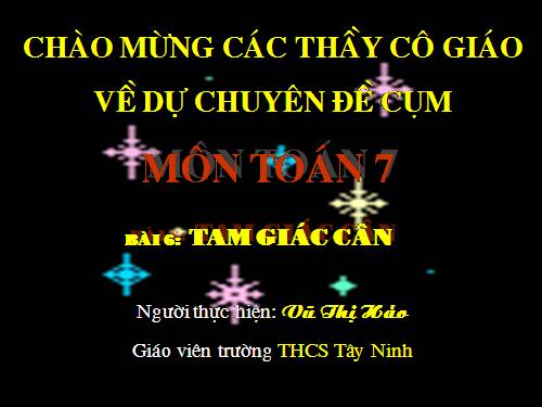 Chương II. §6. Tam giác cân