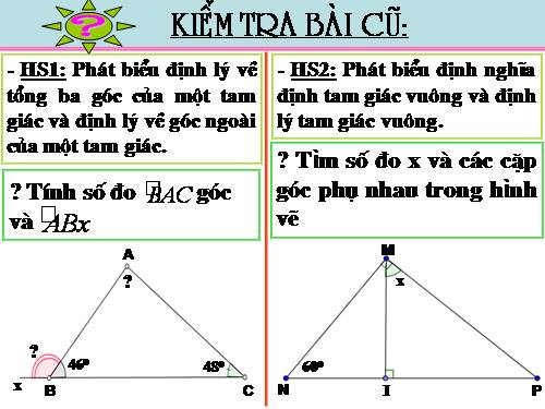 Các bài Luyện tập