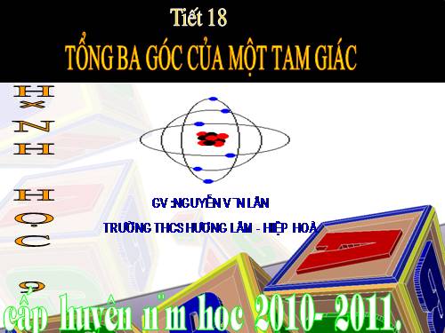 Chương II. §1. Tổng ba góc của một tam giác