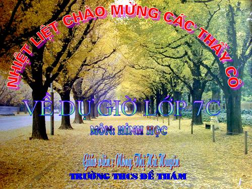 Chương II. §1. Tổng ba góc của một tam giác