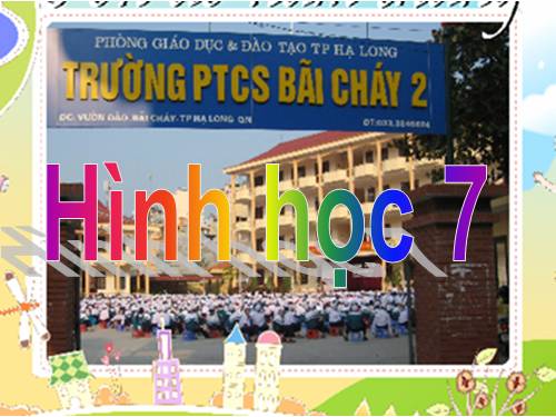 Chương II. §1. Tổng ba góc của một tam giác