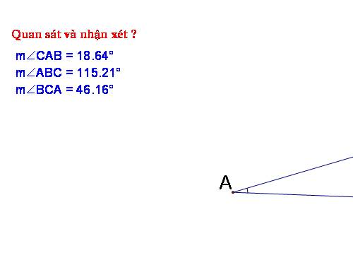 Chương II. §1. Tổng ba góc của một tam giác