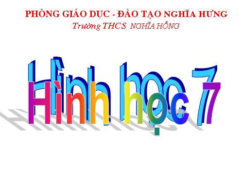 Chương II. §1. Tổng ba góc của một tam giác