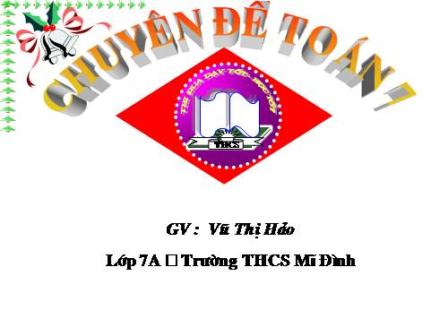 Chương I. §7. Định lí