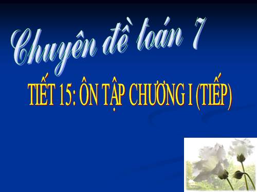 Ôn tập Chương I. Đường thẳng vuông góc. Đường thẳng song song