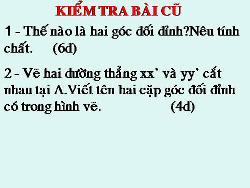 Chương I. §3. Các góc tạo bởi một đường thẳng cắt hai đường thẳng