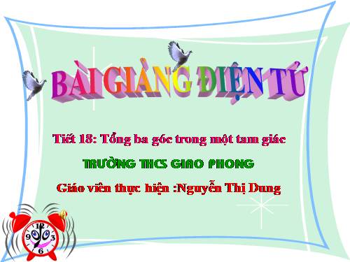 Chương II. §1. Tổng ba góc của một tam giác