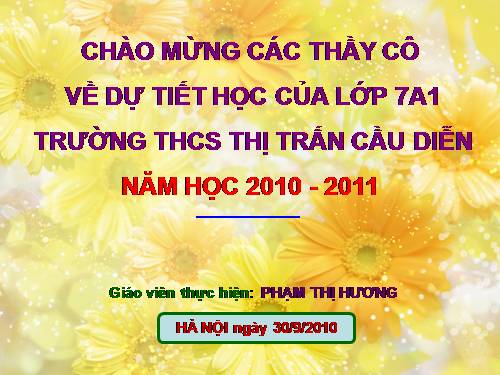 Chương I. §7. Định lí