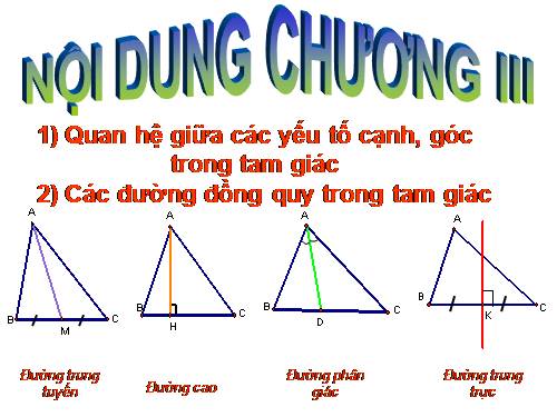 Chương III. §1. Quan hệ giữa góc và cạnh đối diện trong một tam giác