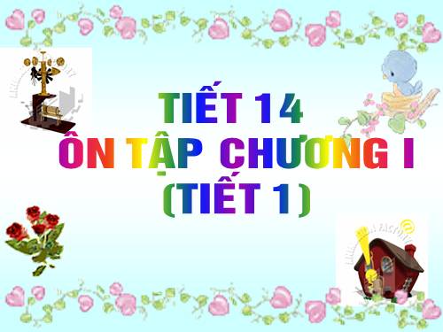 Ôn tập Chương I. Đường thẳng vuông góc. Đường thẳng song song