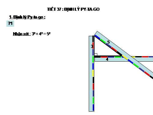 Chương II. §7. Định lí Py-ta-go