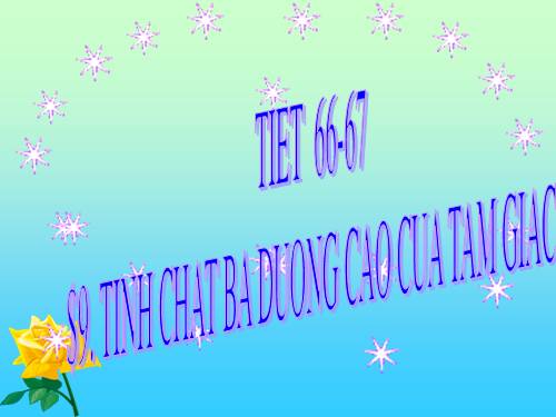 Chương III. §9. Tính chất ba đường cao của tam giác