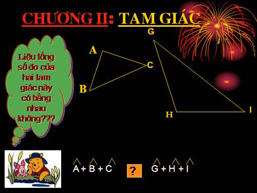 Chương II. §1. Tổng ba góc của một tam giác