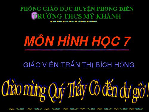 Chương II. §1. Tổng ba góc của một tam giác