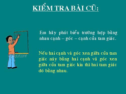 Chương II. §5. Trường hợp bằng nhau thứ ba của tam giác: góc-cạnh-góc (g.c.g)