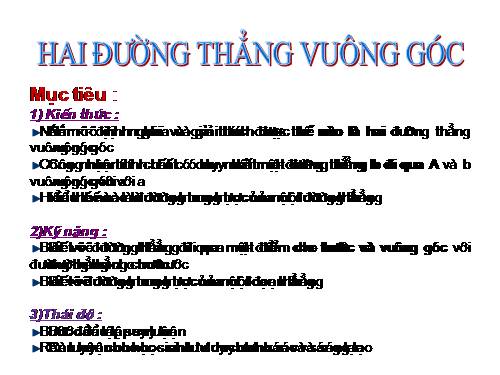 Chương I. §2. Hai đường thẳng vuông góc