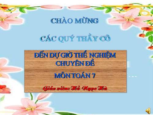 Ôn tập Chương I. Đường thẳng vuông góc. Đường thẳng song song