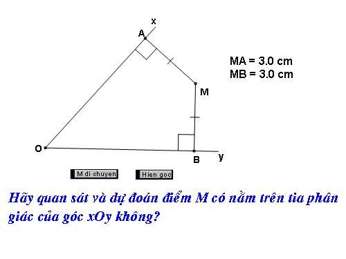 Chương III. §5. Tính chất tia phân giác của một góc