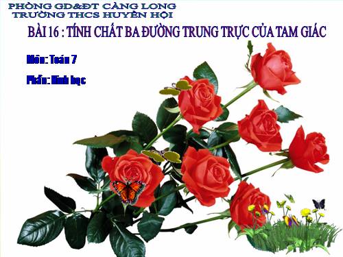 Chương III. §8. Tính chất ba đường trung trực của tam giác