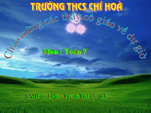 Chương III. §7. Tính chất đường trung trực của một đoạn thẳng