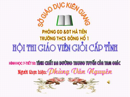 Chương III. §4. Tính chất ba đường trung tuyến của tam giác