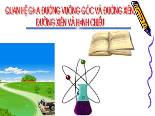 Chương III. §2. Quan hệ giữa đường vuông góc và đường xiên, đường xiên và hình chiếu